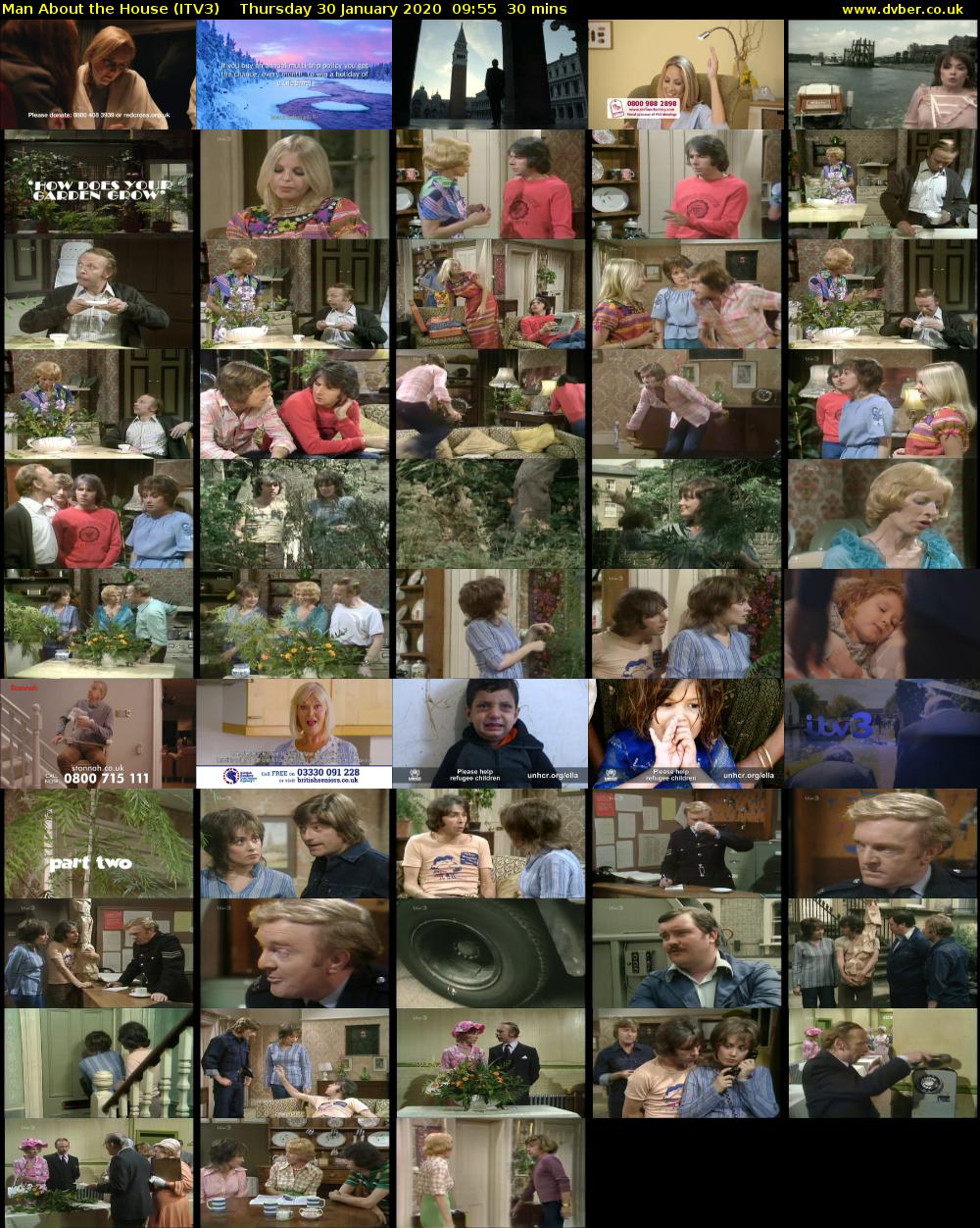 Man About the House (ITV3) Thursday 30 January 2020 09:55 - 10:25