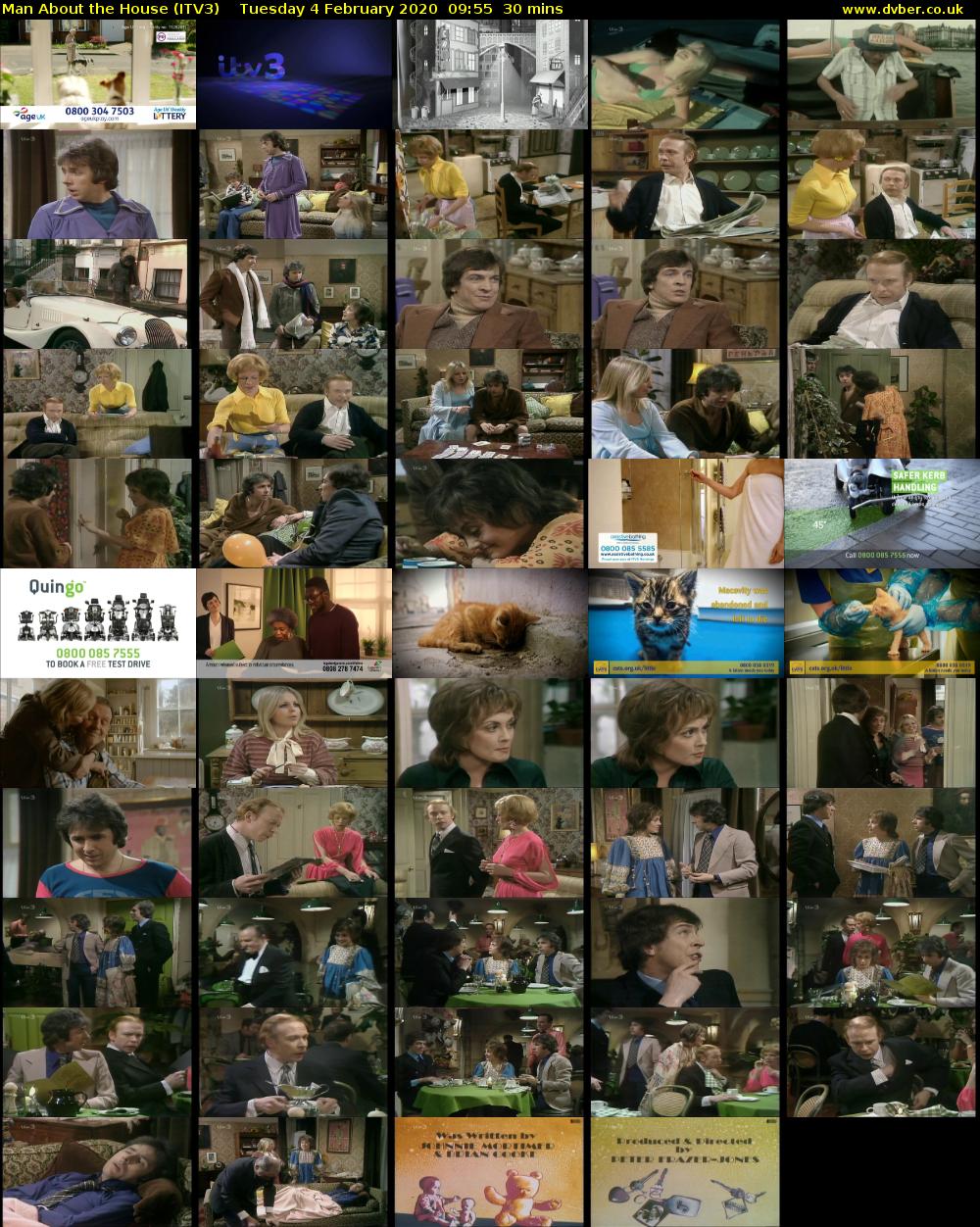 Man About the House (ITV3) Tuesday 4 February 2020 09:55 - 10:25
