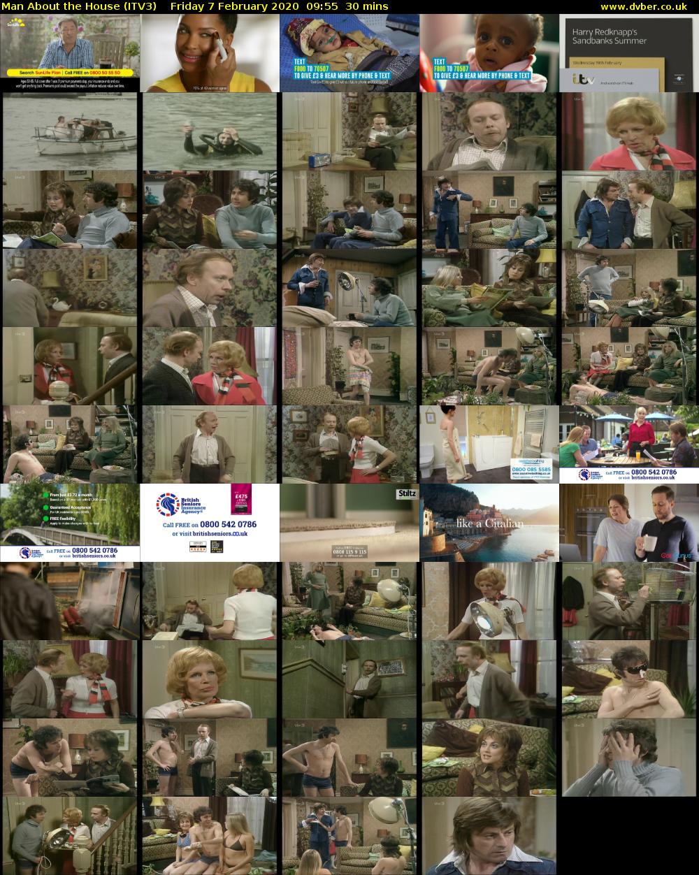 Man About the House (ITV3) Friday 7 February 2020 09:55 - 10:25