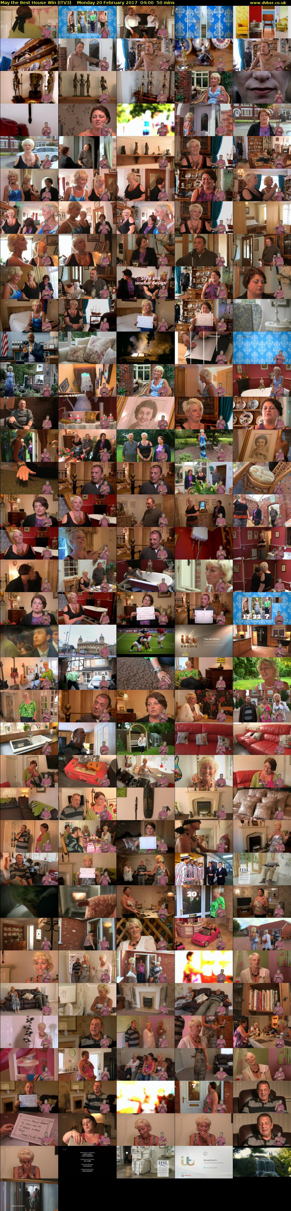 May the Best House Win (ITV3) Monday 20 February 2017 04:00 - 04:50