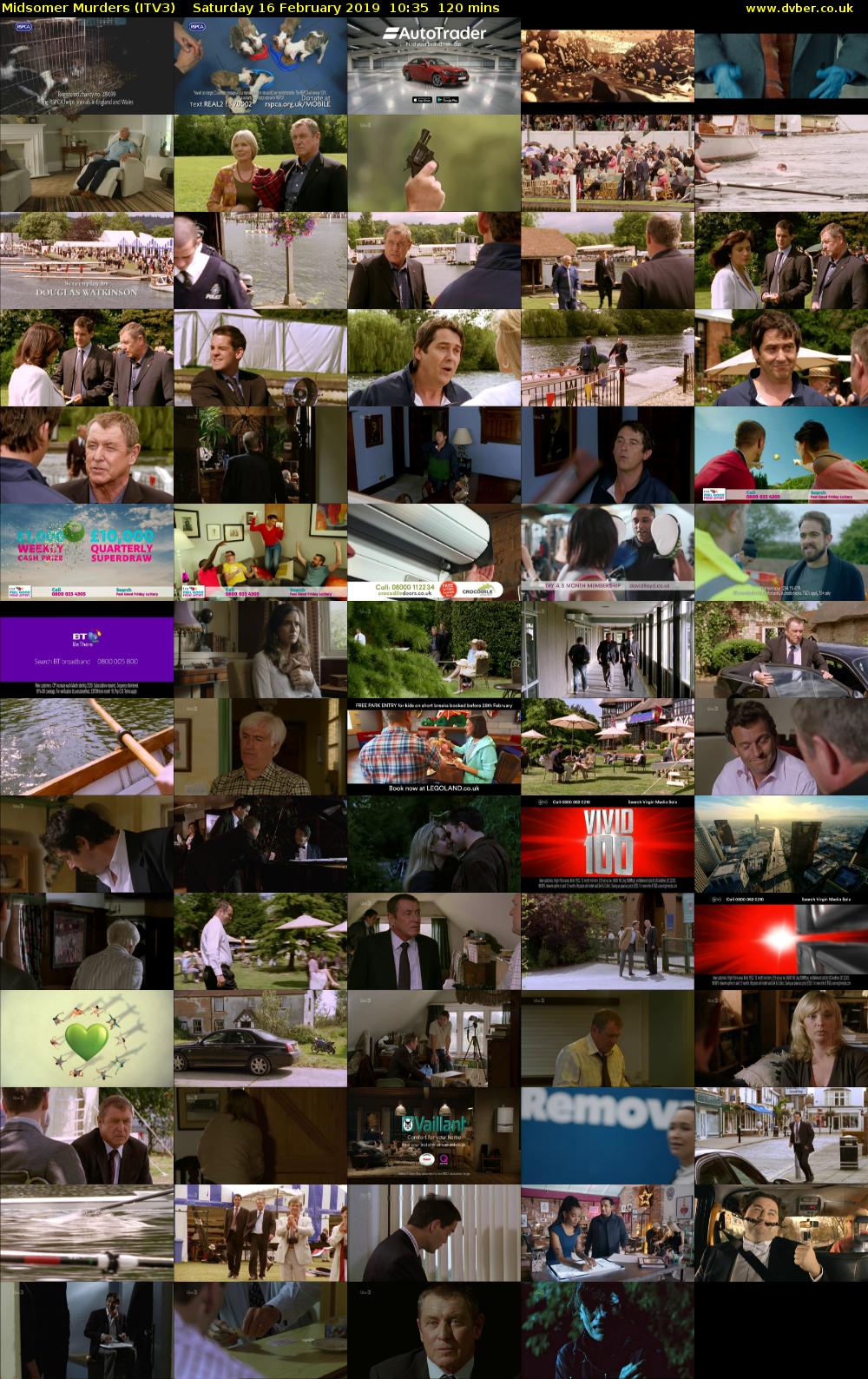 Midsomer Murders (ITV3) Saturday 16 February 2019 10:35 - 12:35