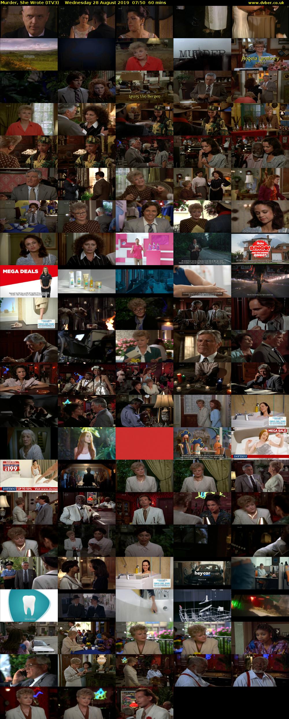 Murder, She Wrote (ITV3) Wednesday 28 August 2019 07:50 - 08:50