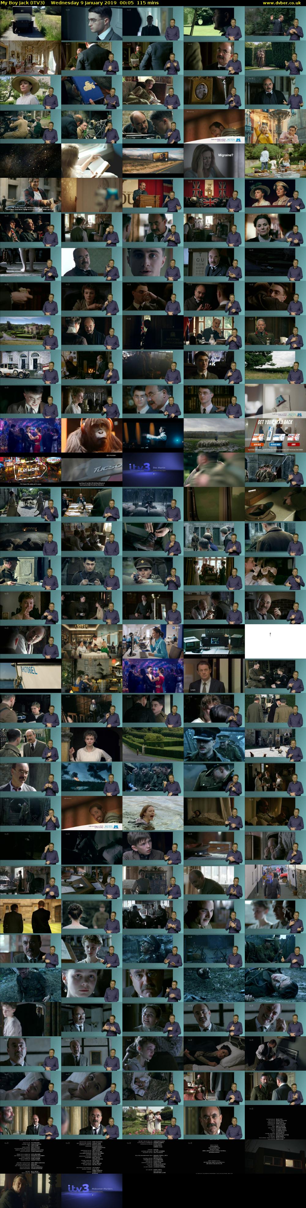 My Boy Jack (ITV3) Wednesday 9 January 2019 00:05 - 02:00