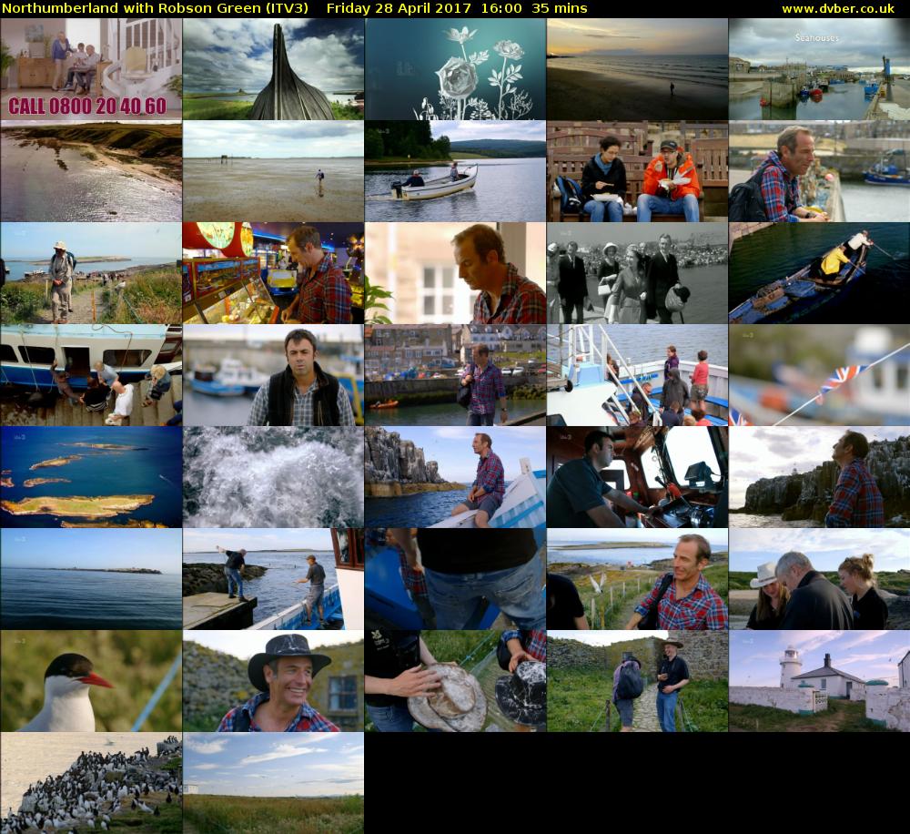 Northumberland with Robson Green (ITV3) Friday 28 April 2017 16:00 - 16:35