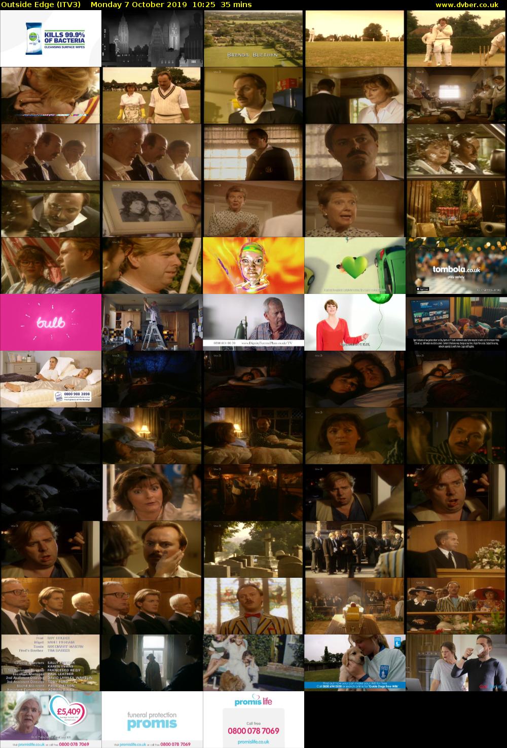 Outside Edge (ITV3) Monday 7 October 2019 10:25 - 11:00