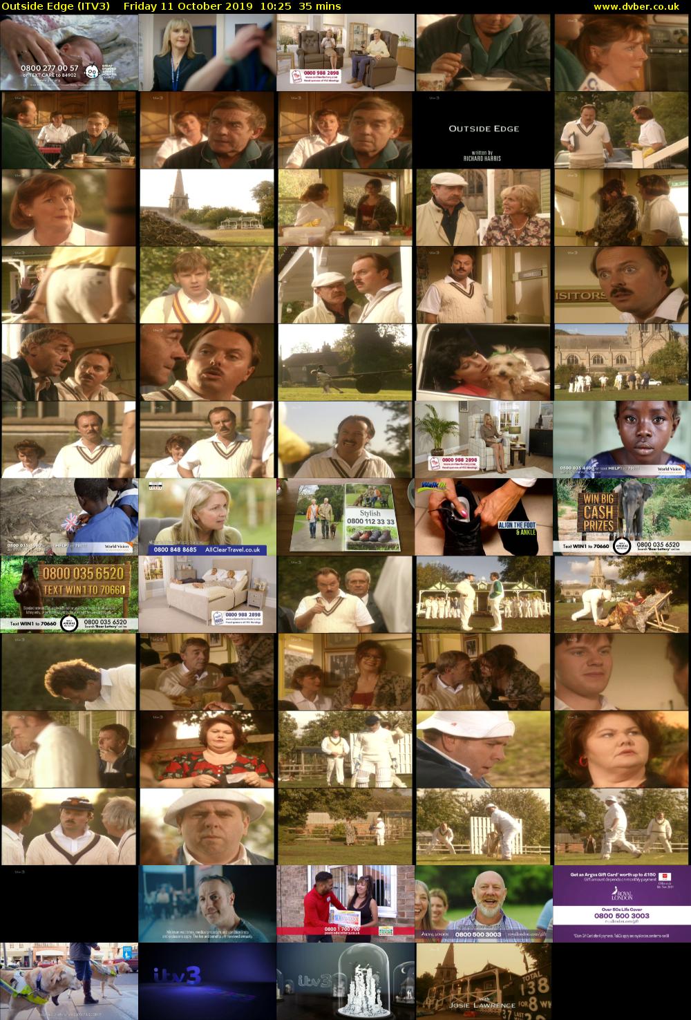 Outside Edge (ITV3) Friday 11 October 2019 10:25 - 11:00