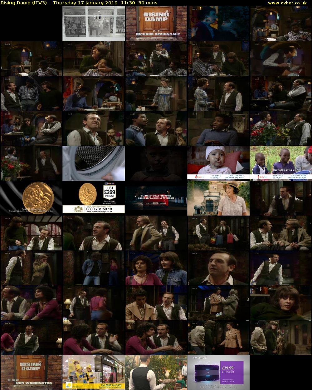 Rising Damp (ITV3) Thursday 17 January 2019 11:30 - 12:00