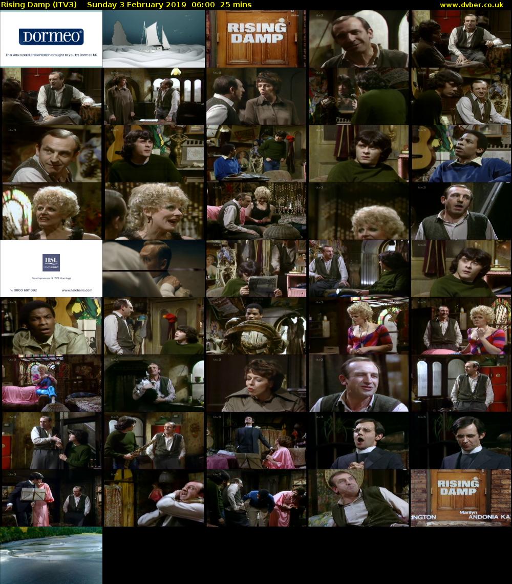 Rising Damp (ITV3) Sunday 3 February 2019 06:00 - 06:25
