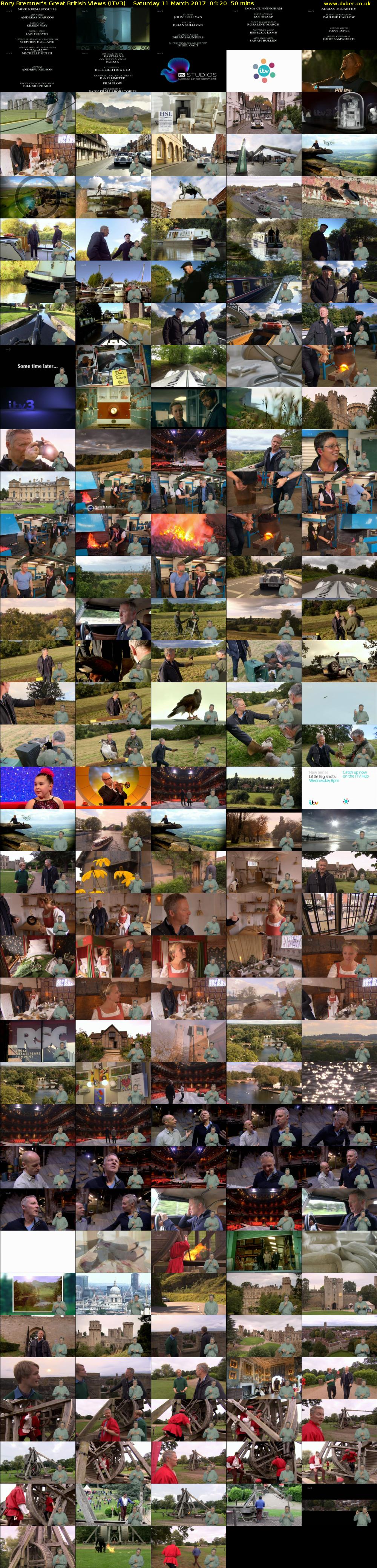 Rory Bremner's Great British Views (ITV3) Saturday 11 March 2017 04:20 - 05:10