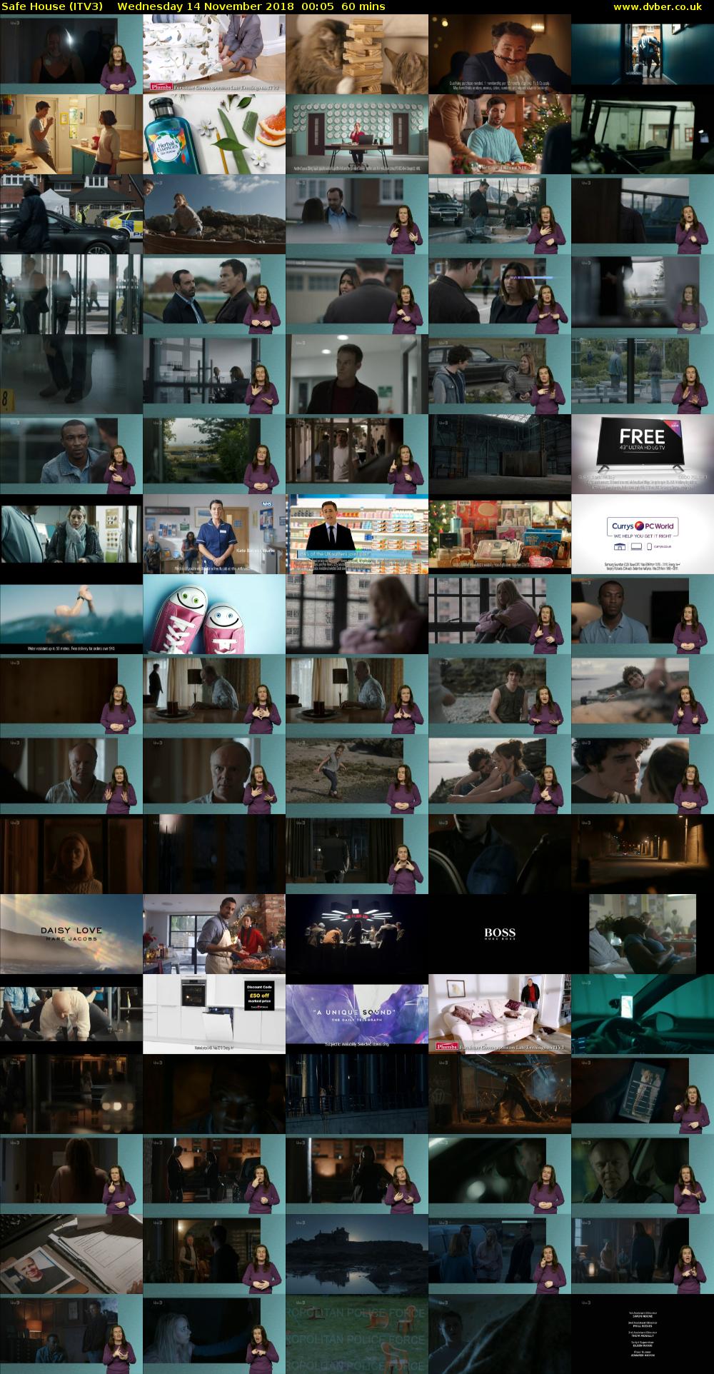 Safe House (ITV3) Wednesday 14 November 2018 00:05 - 01:05