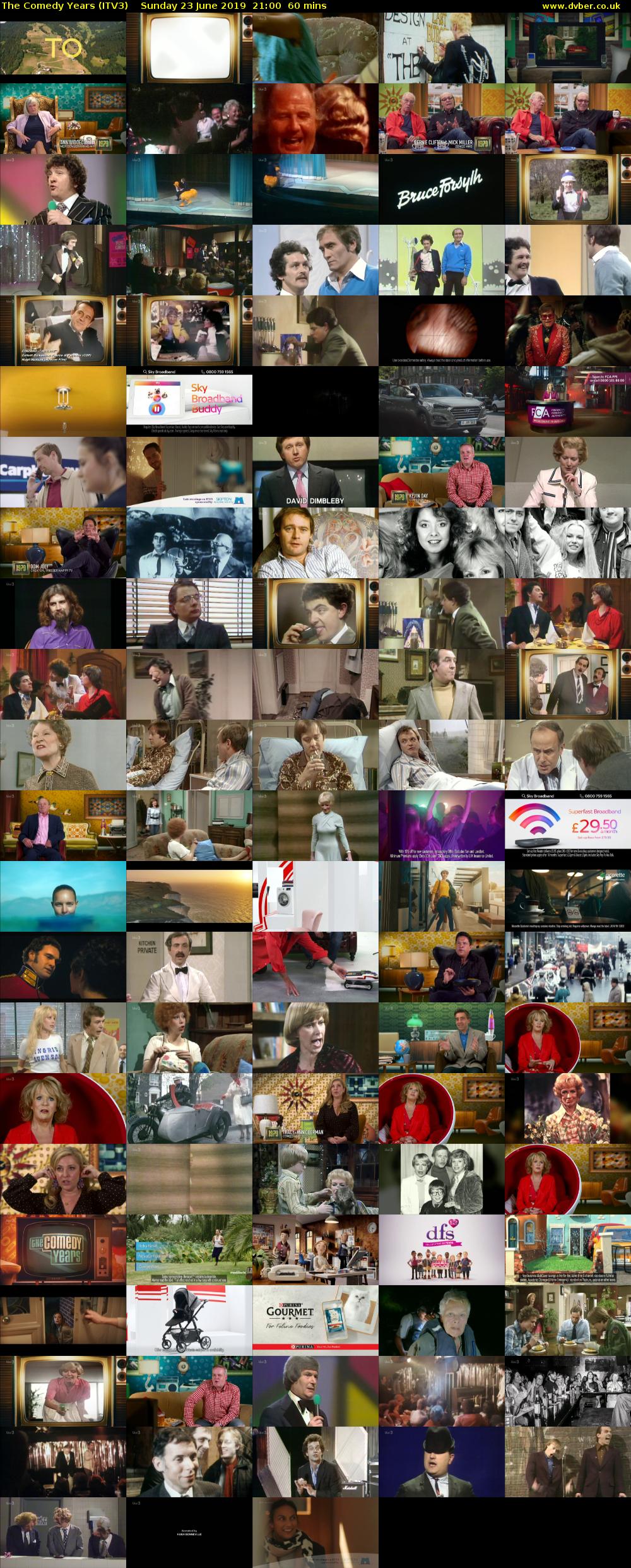 The Comedy Years (ITV3) Sunday 23 June 2019 21:00 - 22:00