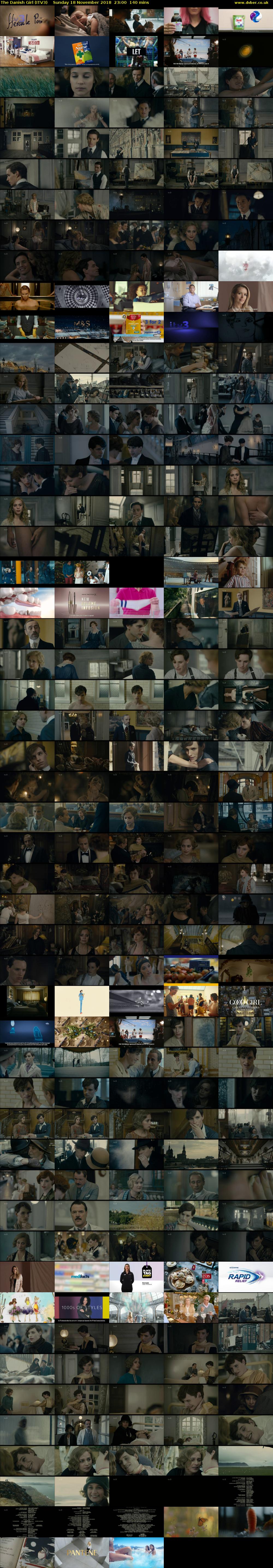 The Danish Girl (ITV3) Sunday 18 November 2018 23:00 - 01:20