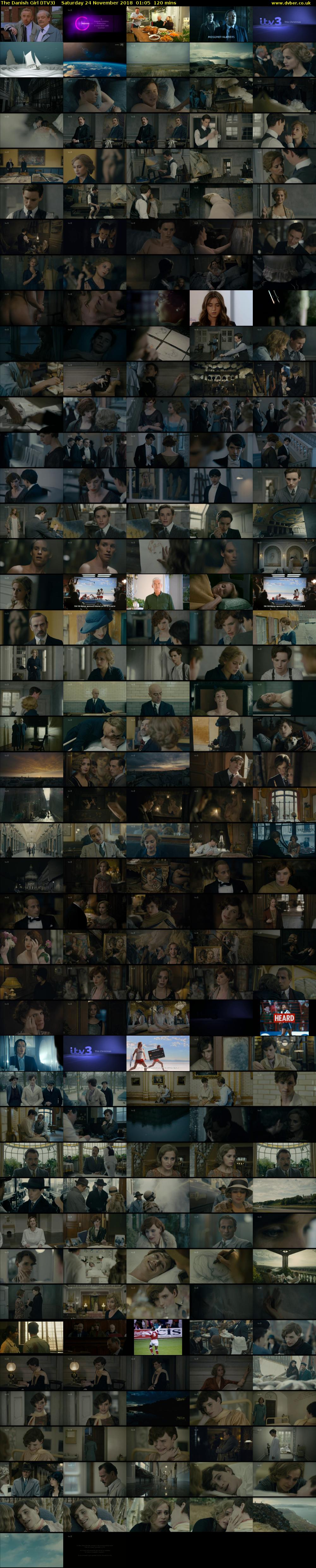 The Danish Girl (ITV3) Saturday 24 November 2018 01:05 - 03:05