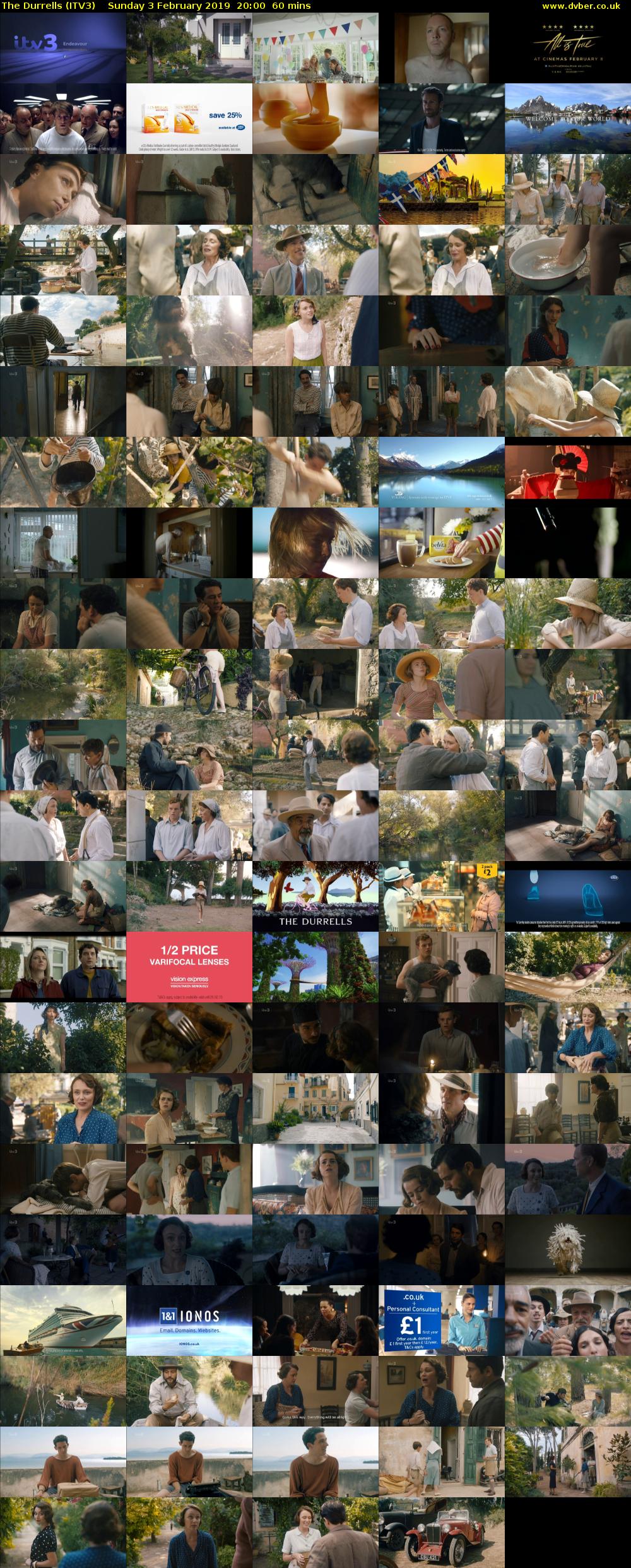 The Durrells (ITV3) Sunday 3 February 2019 20:00 - 21:00