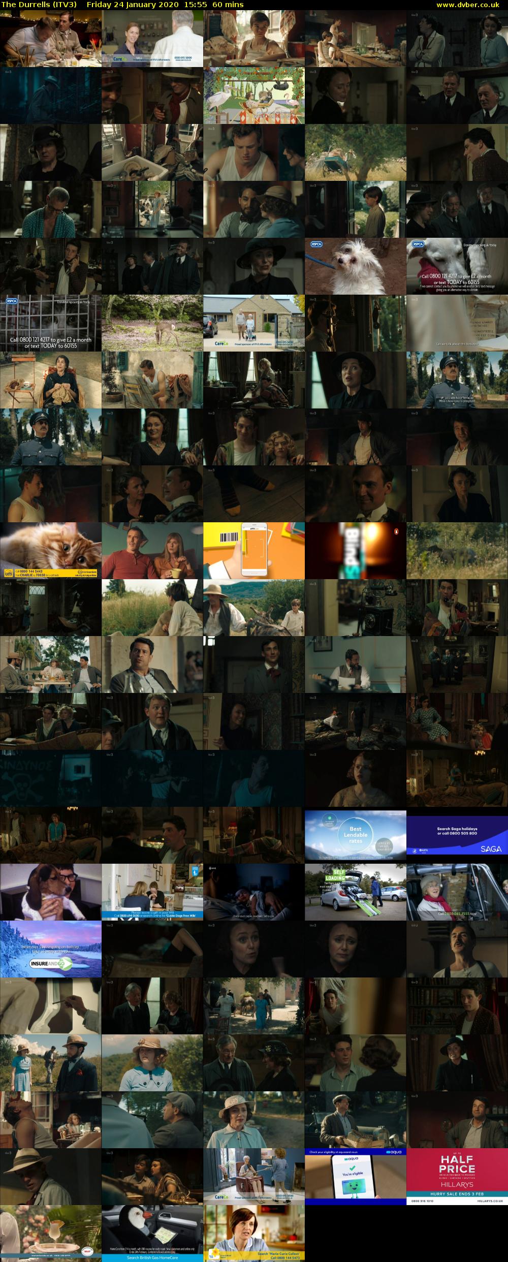 The Durrells (ITV3) Friday 24 January 2020 15:55 - 16:55
