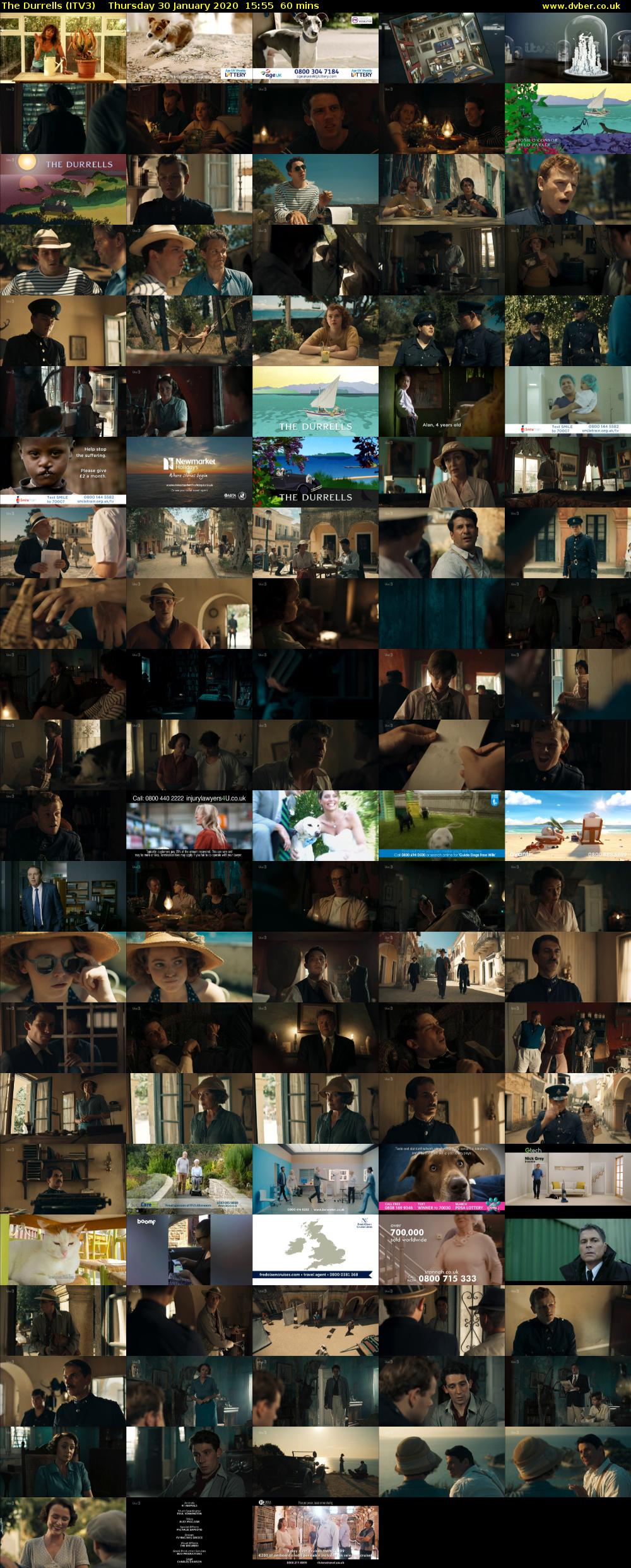 The Durrells (ITV3) Thursday 30 January 2020 15:55 - 16:55