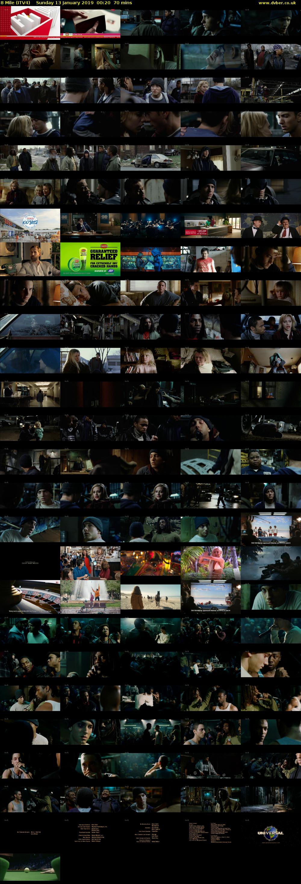 8 Mile (ITV4) Sunday 13 January 2019 00:20 - 01:30