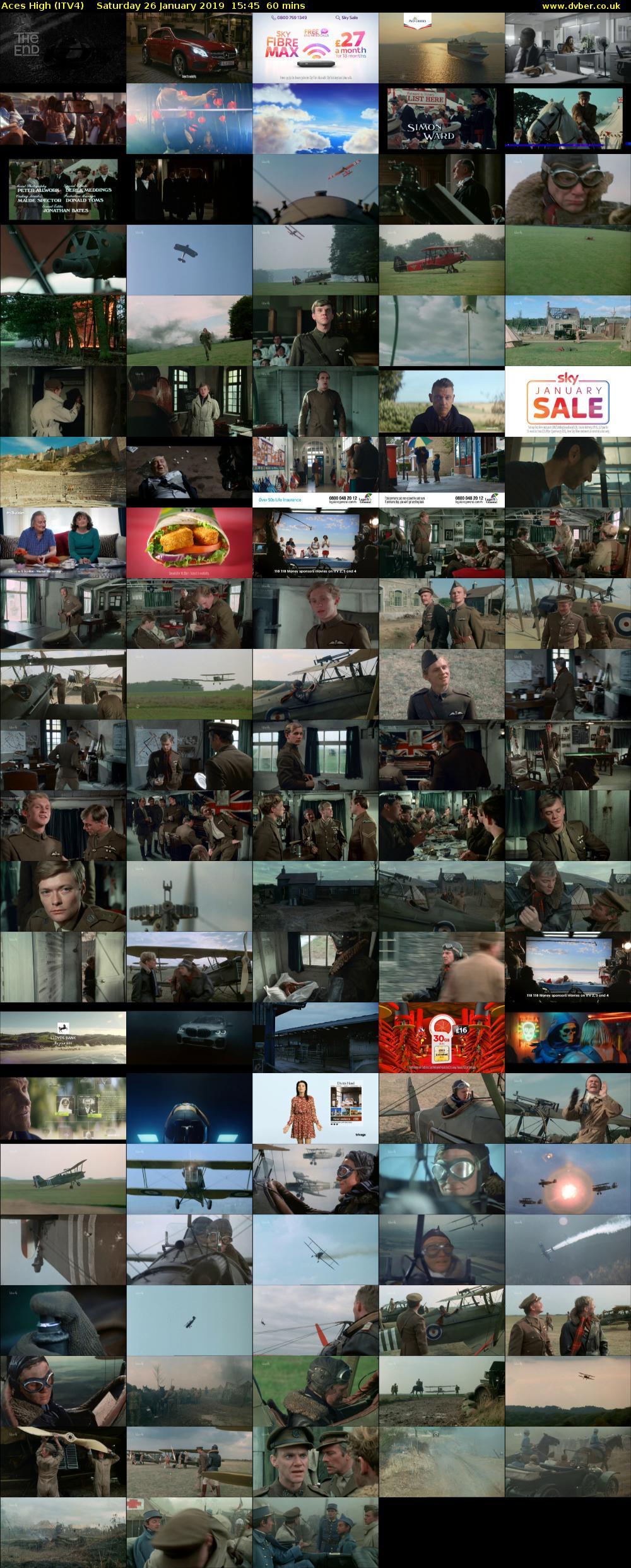 Aces High (ITV4) Saturday 26 January 2019 15:45 - 16:45