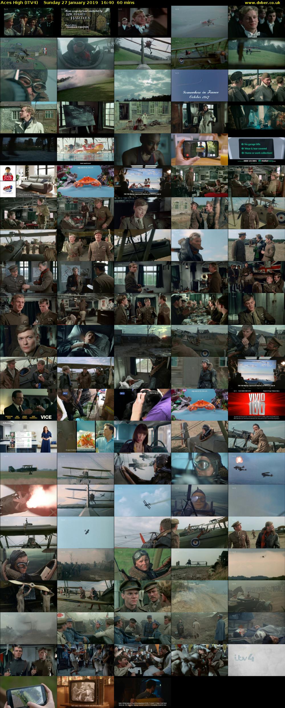 Aces High (ITV4) Sunday 27 January 2019 16:40 - 17:40