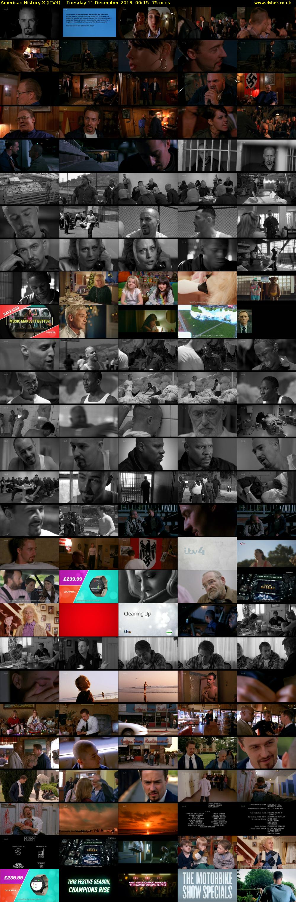 American History X (ITV4) Tuesday 11 December 2018 00:15 - 01:30