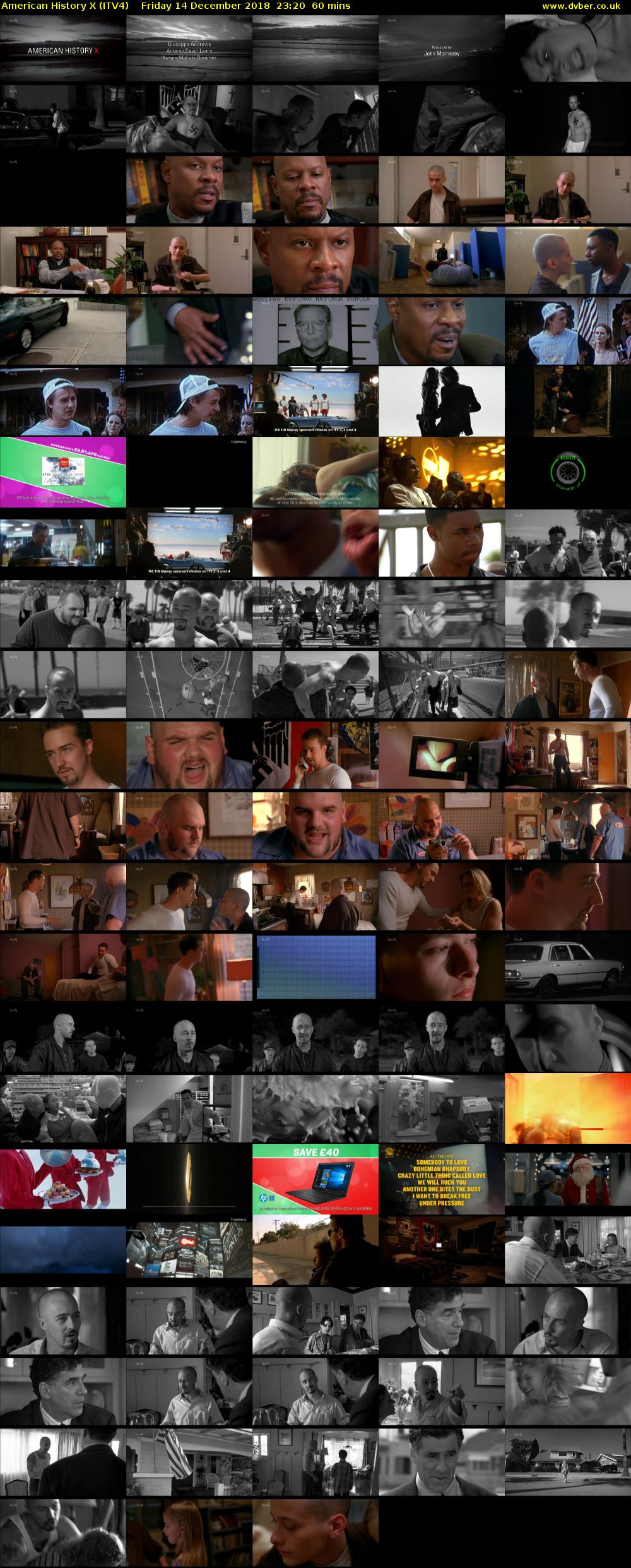 American History X (ITV4) Friday 14 December 2018 23:20 - 00:20