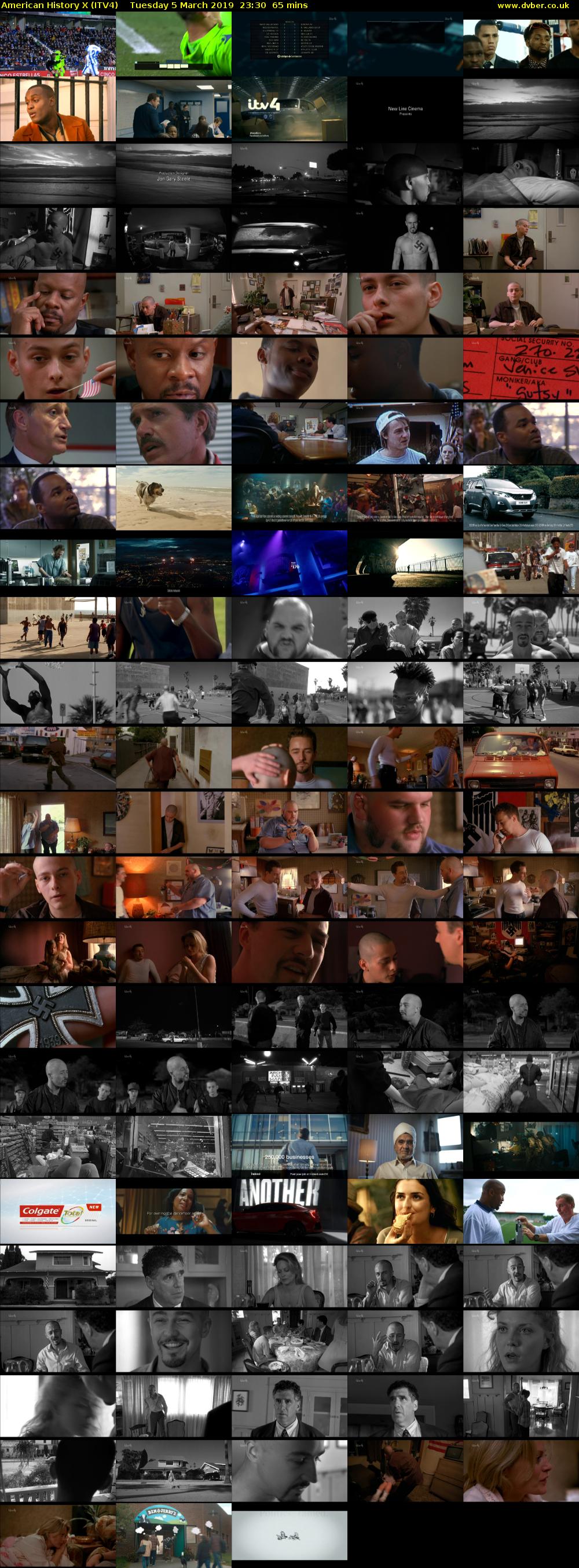 American History X (ITV4) Tuesday 5 March 2019 23:30 - 00:35