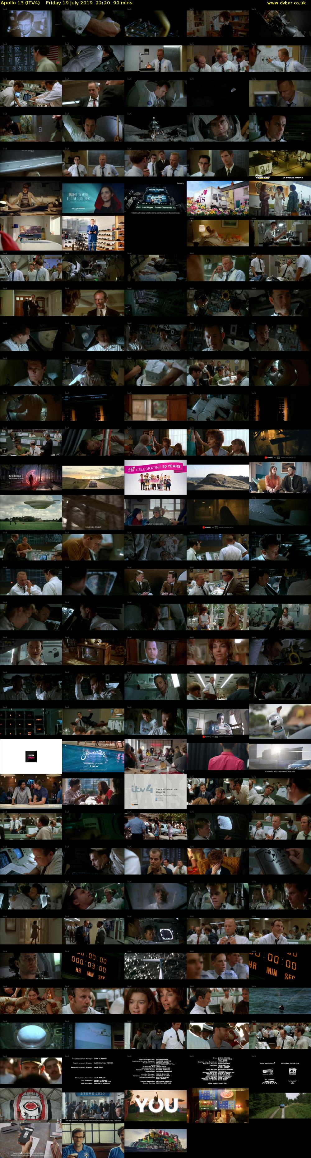 Apollo 13 (ITV4) Friday 19 July 2019 22:20 - 23:50