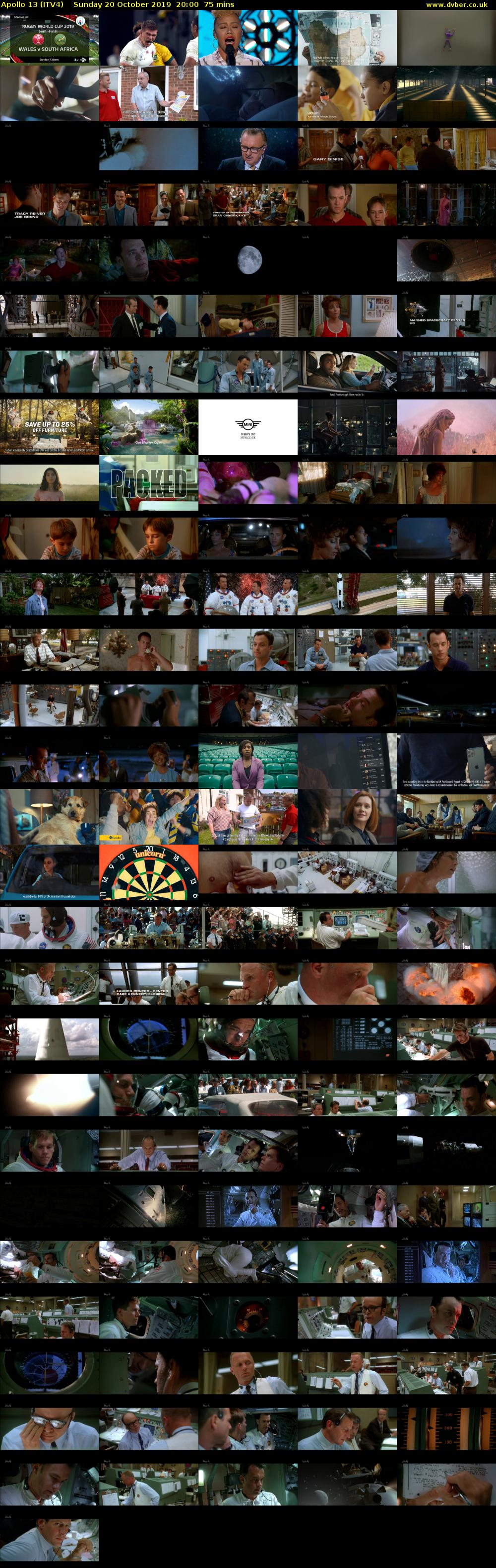 Apollo 13 (ITV4) Sunday 20 October 2019 20:00 - 21:15