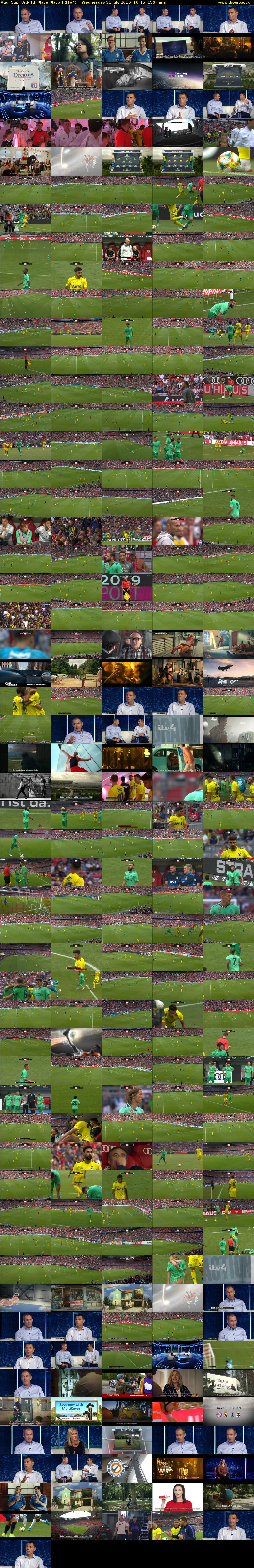 Audi Cup: 3rd-4th Place Playoff (ITV4) Wednesday 31 July 2019 16:45 - 19:15