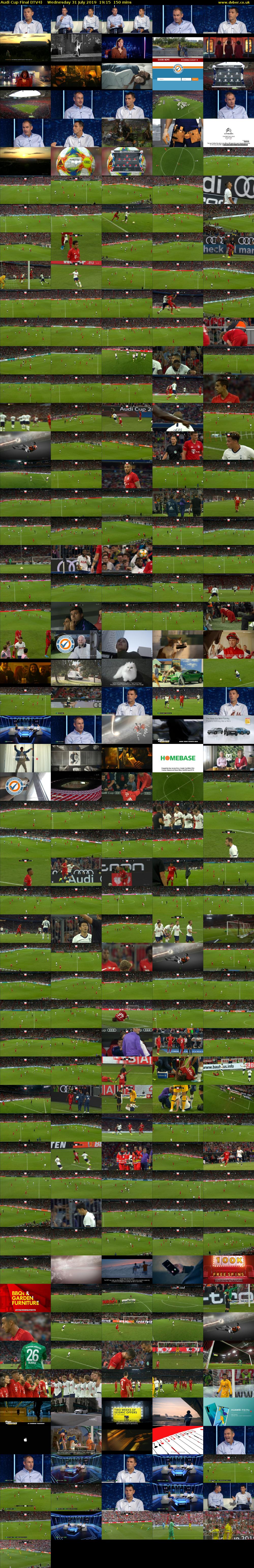 Audi Cup Final (ITV4) Wednesday 31 July 2019 19:15 - 21:45
