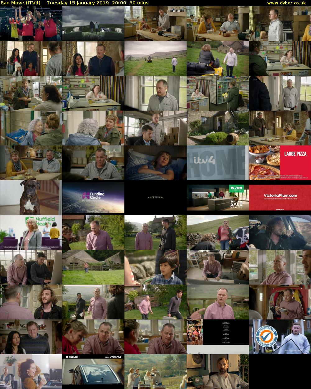 Bad Move (ITV4) Tuesday 15 January 2019 20:00 - 20:30