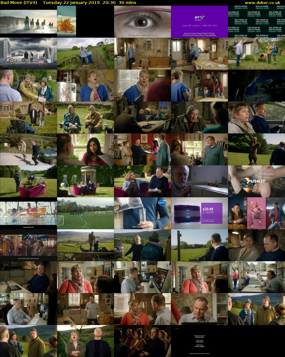 Bad Move (ITV4) Tuesday 22 January 2019 20:30 - 21:00