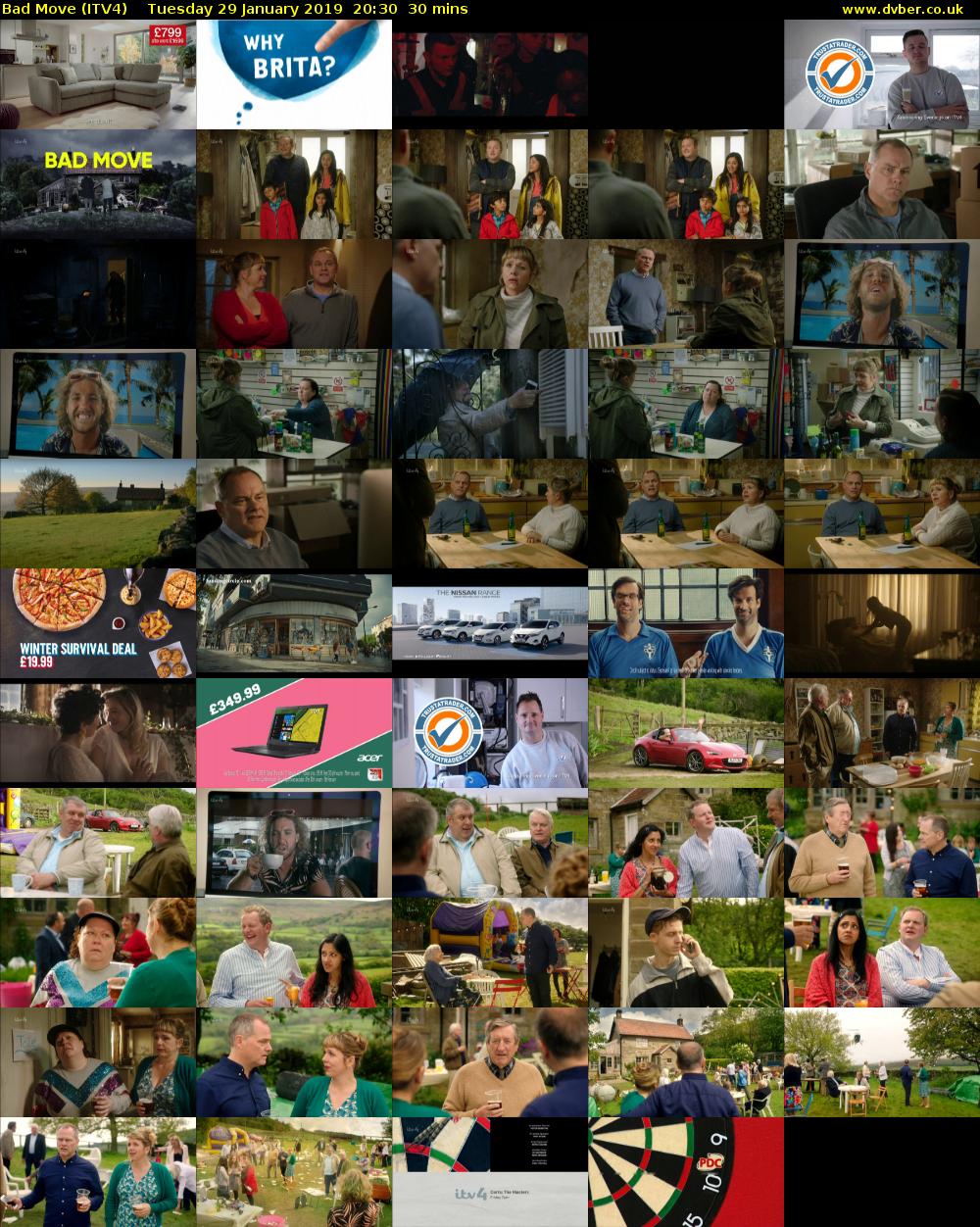 Bad Move (ITV4) Tuesday 29 January 2019 20:30 - 21:00