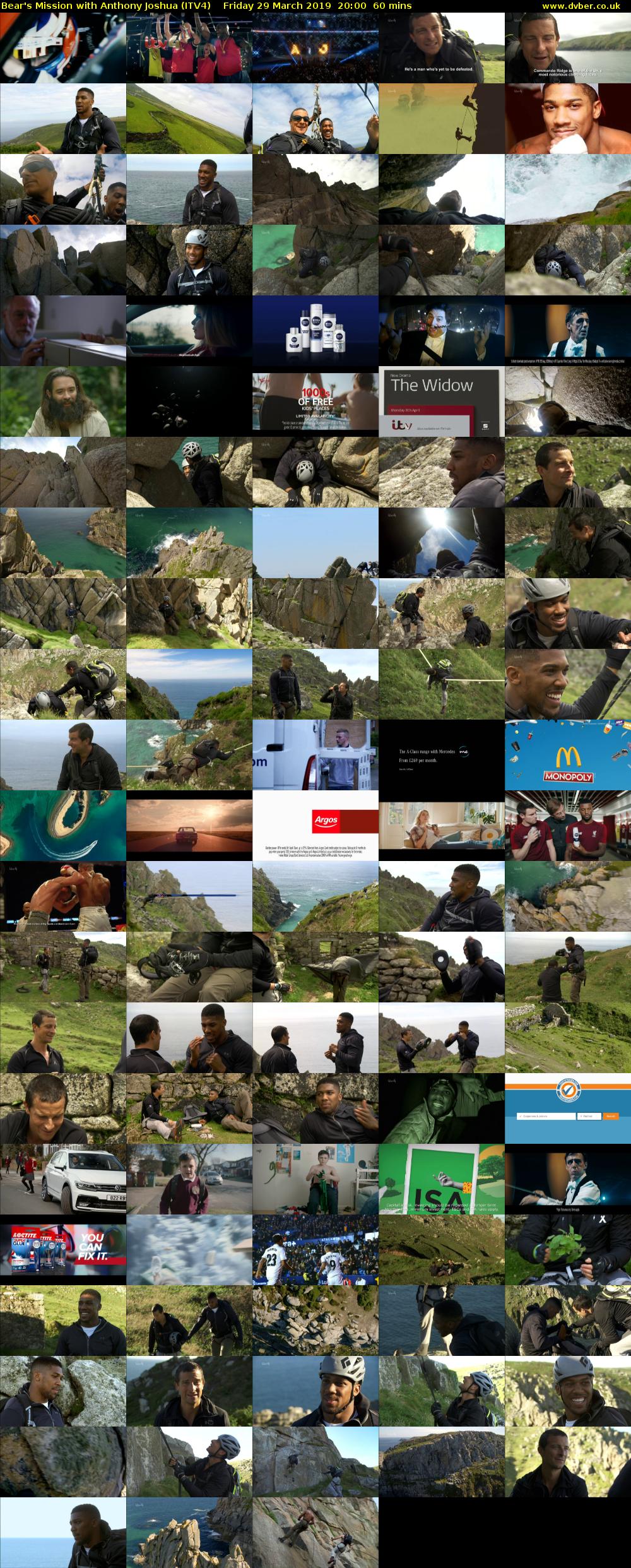 Bear's Mission with Anthony Joshua (ITV4) Friday 29 March 2019 20:00 - 21:00
