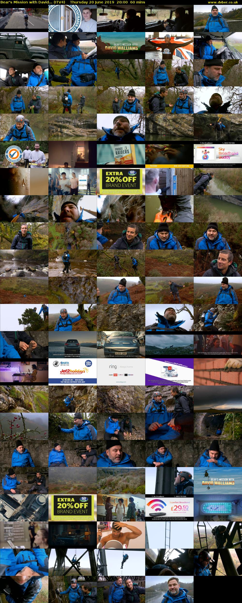 Bear's Mission with David... (ITV4) Thursday 20 June 2019 20:00 - 21:00