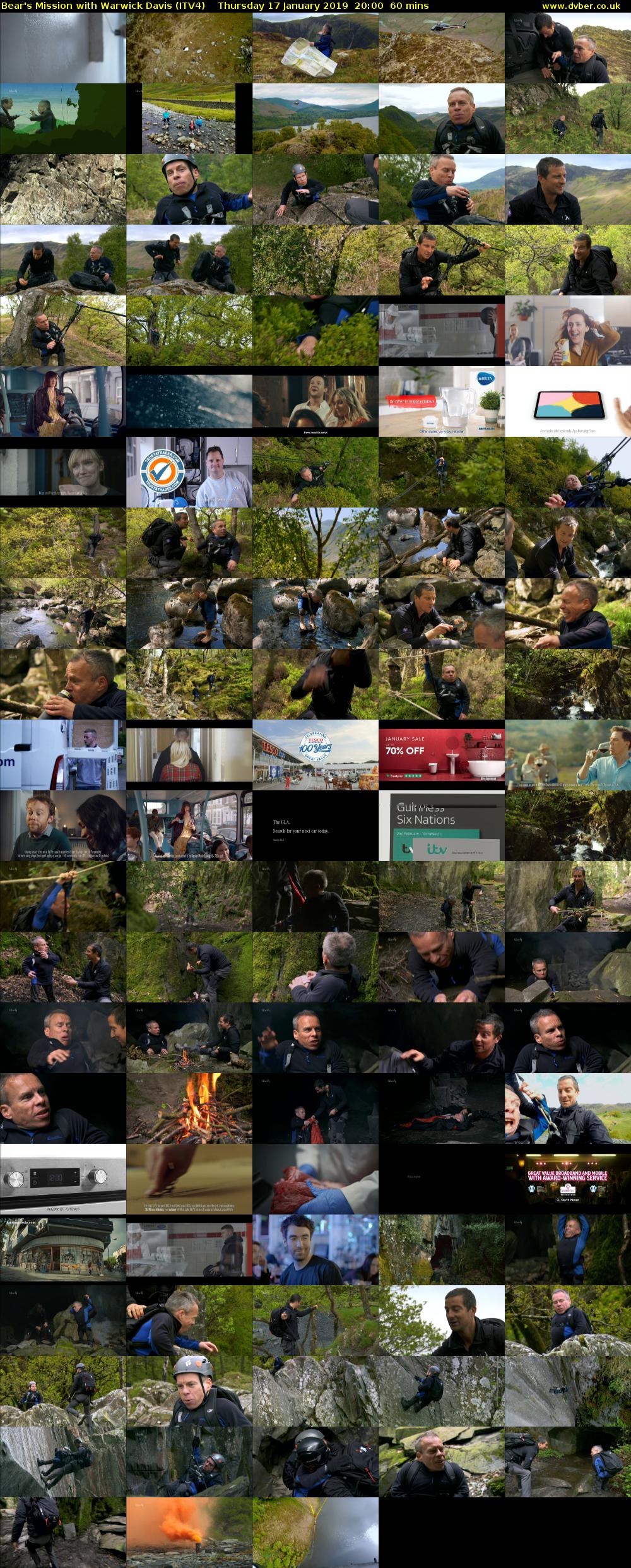 Bear's Mission with Warwick Davis (ITV4) Thursday 17 January 2019 20:00 - 21:00