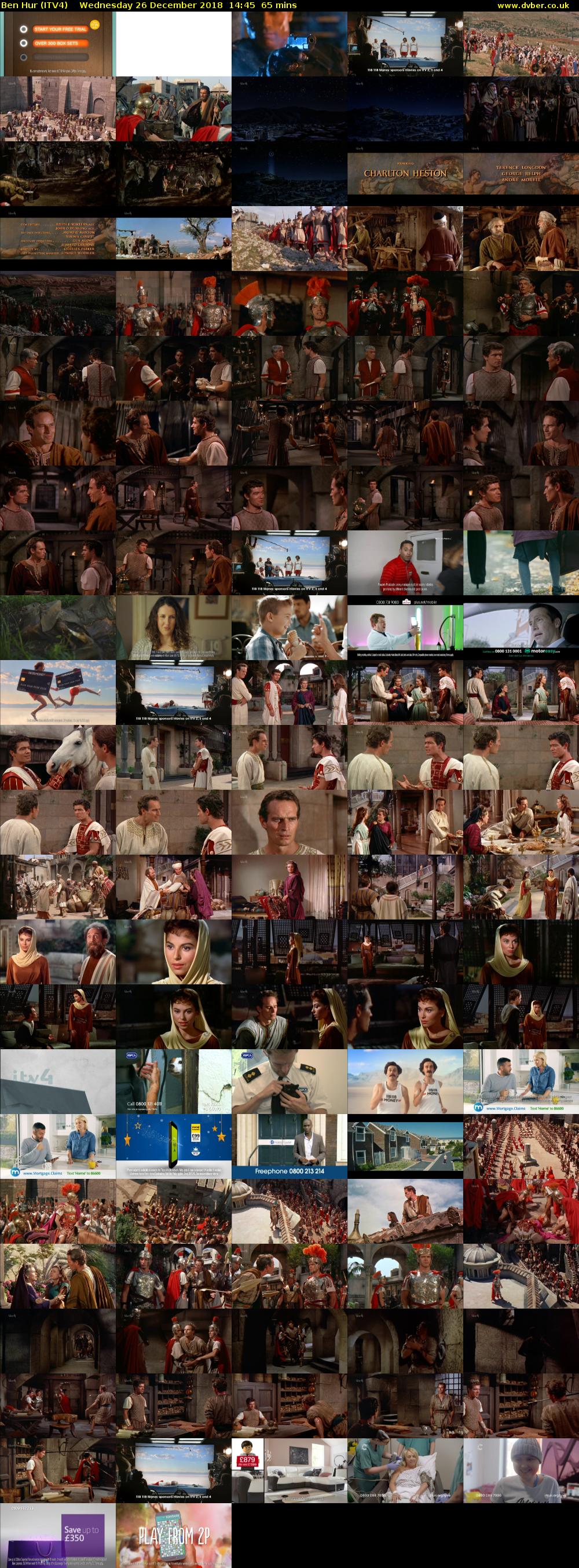 Ben Hur (ITV4) Wednesday 26 December 2018 14:45 - 15:50