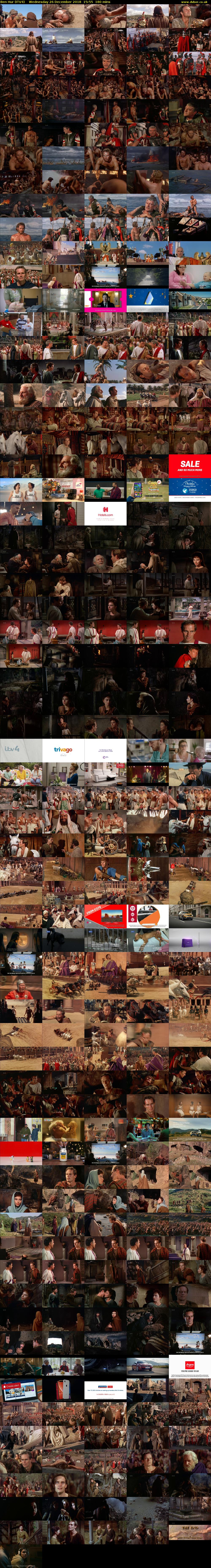 Ben Hur (ITV4) Wednesday 26 December 2018 15:55 - 18:55