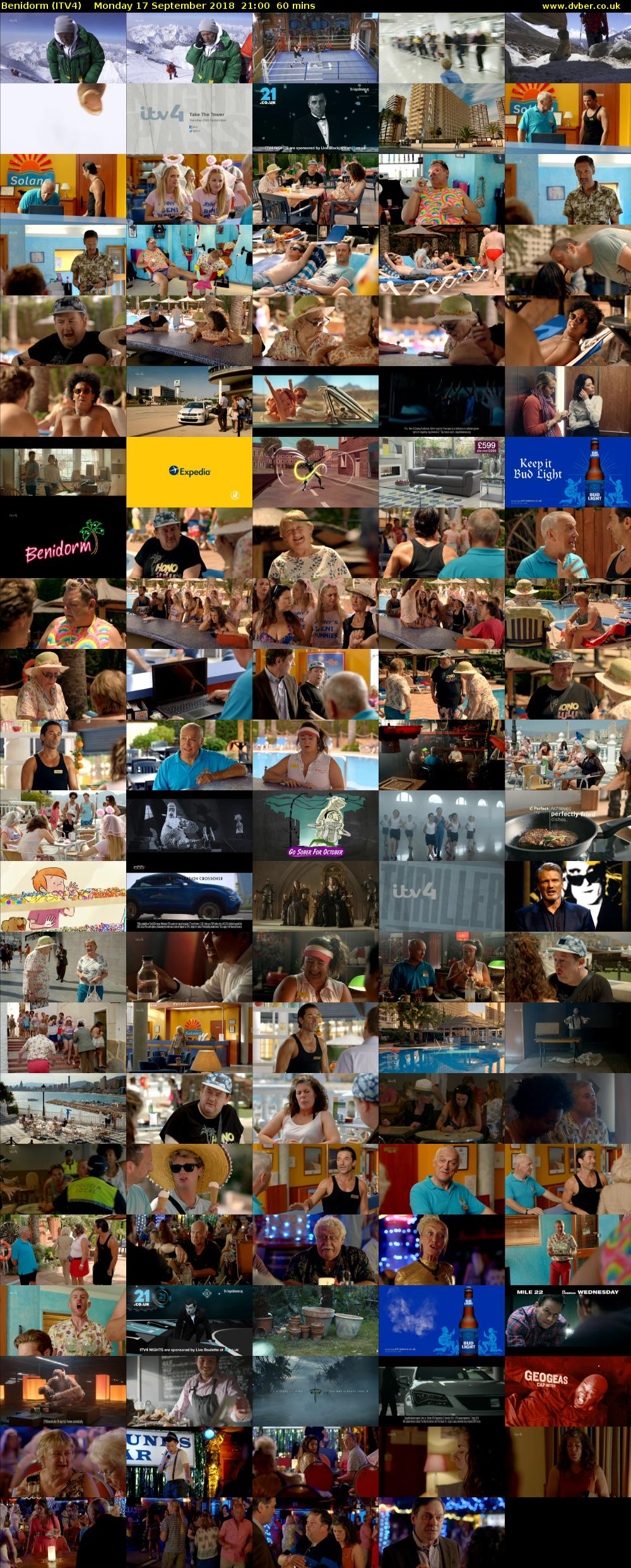 Benidorm (ITV4) Monday 17 September 2018 21:00 - 22:00