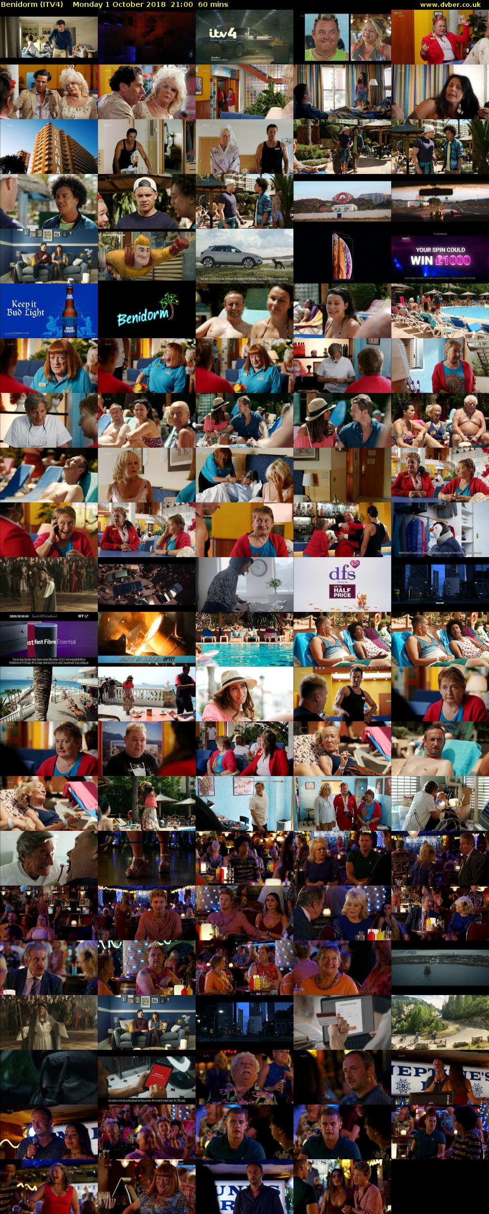 Benidorm (ITV4) Monday 1 October 2018 21:00 - 22:00
