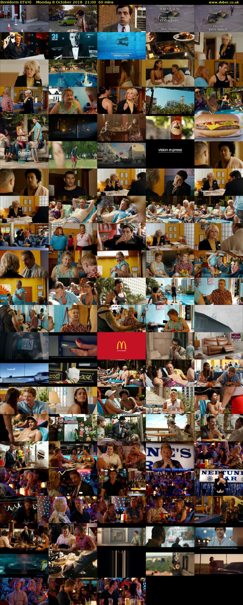 Benidorm (ITV4) Monday 8 October 2018 21:00 - 22:00