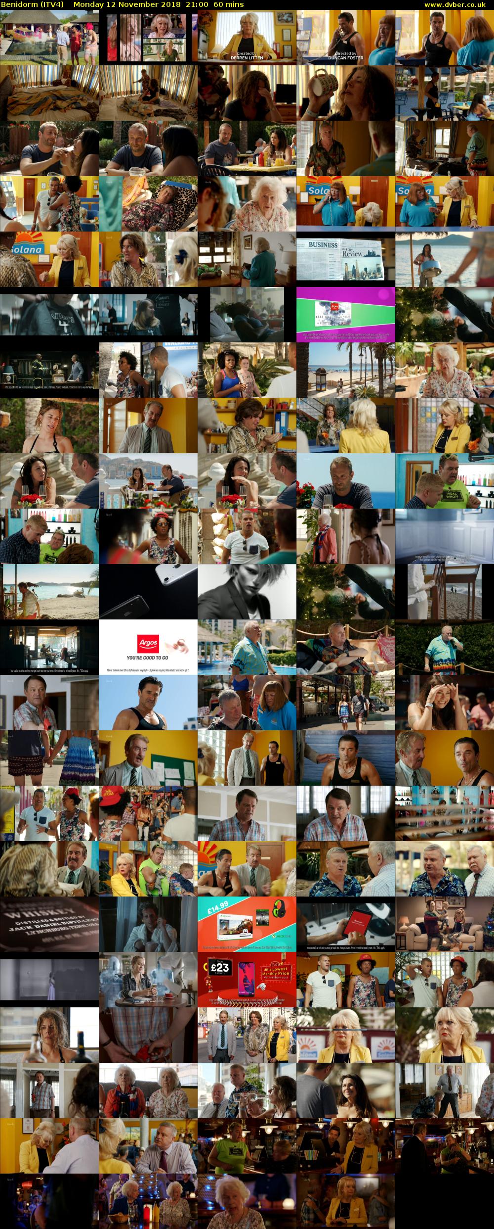 Benidorm (ITV4) Monday 12 November 2018 21:00 - 22:00