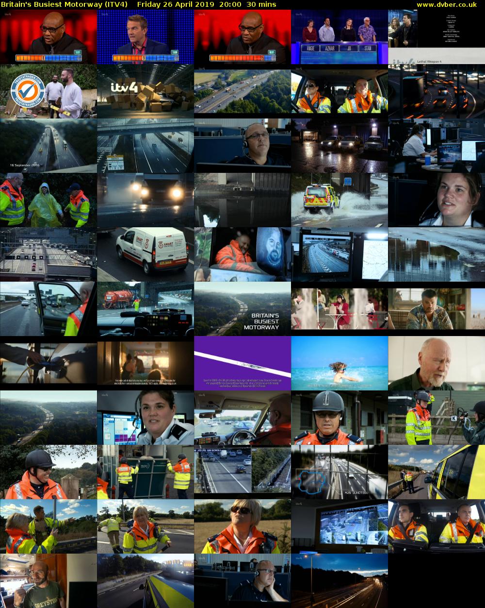 Britain's Busiest Motorway (ITV4) Friday 26 April 2019 20:00 - 20:30