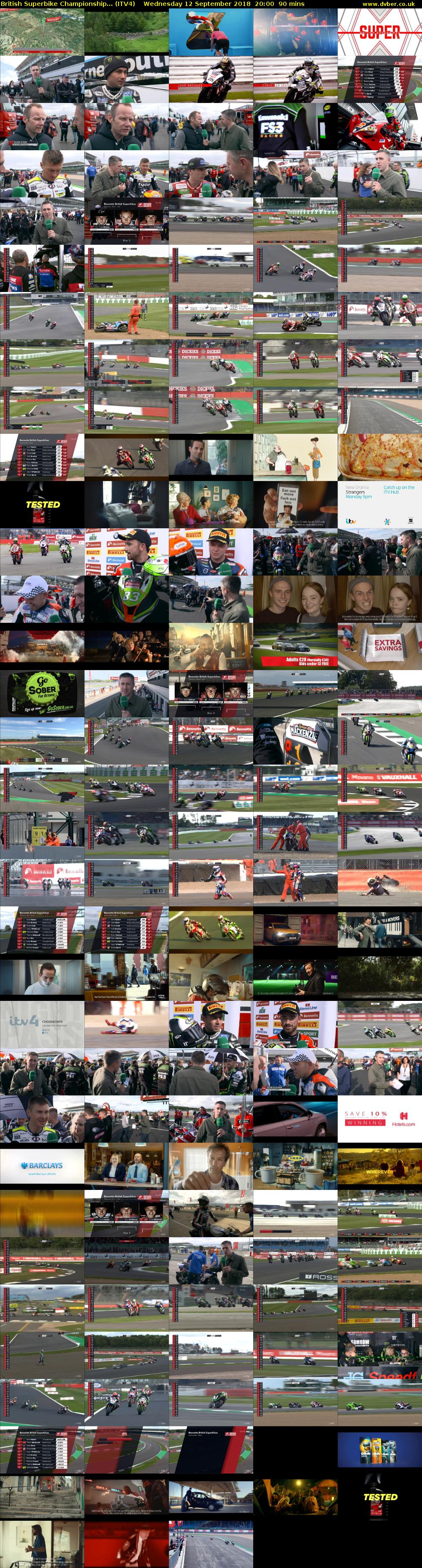 British Superbike Championship... (ITV4) Wednesday 12 September 2018 20:00 - 21:30