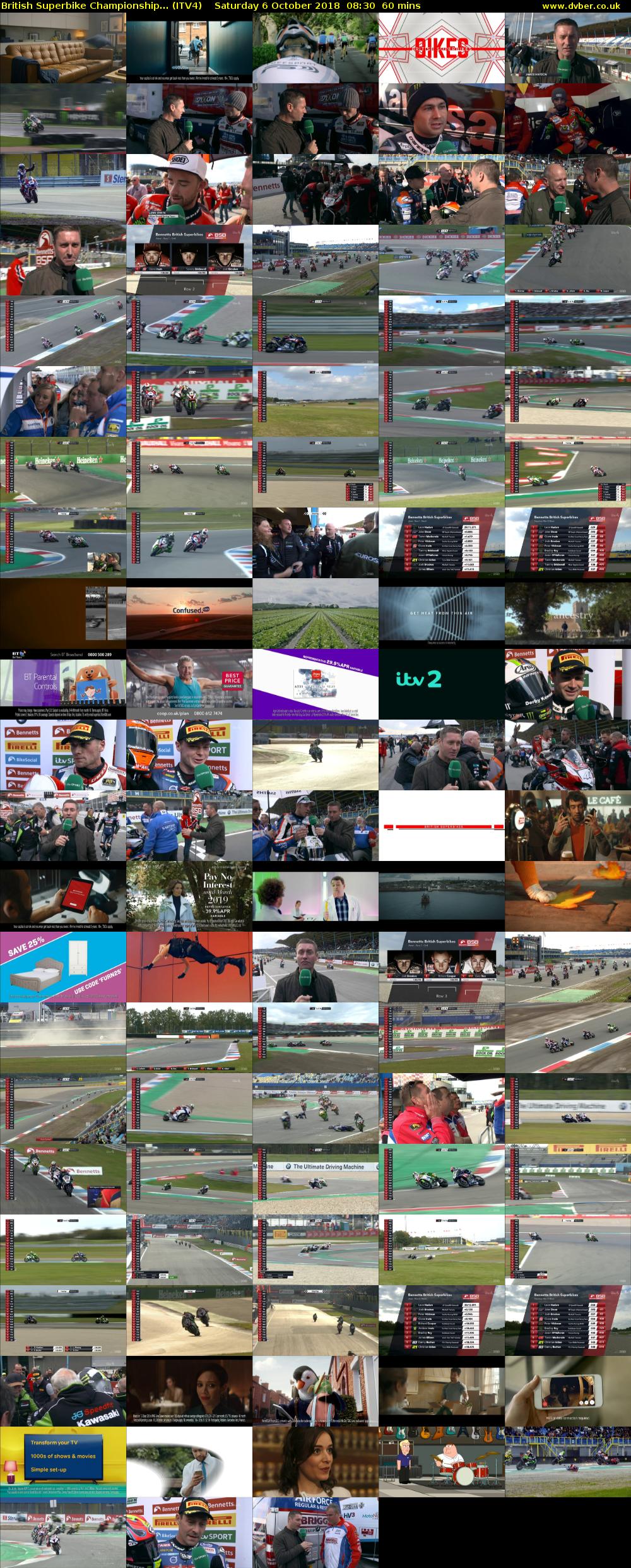 British Superbike Championship... (ITV4) Saturday 6 October 2018 08:30 - 09:30