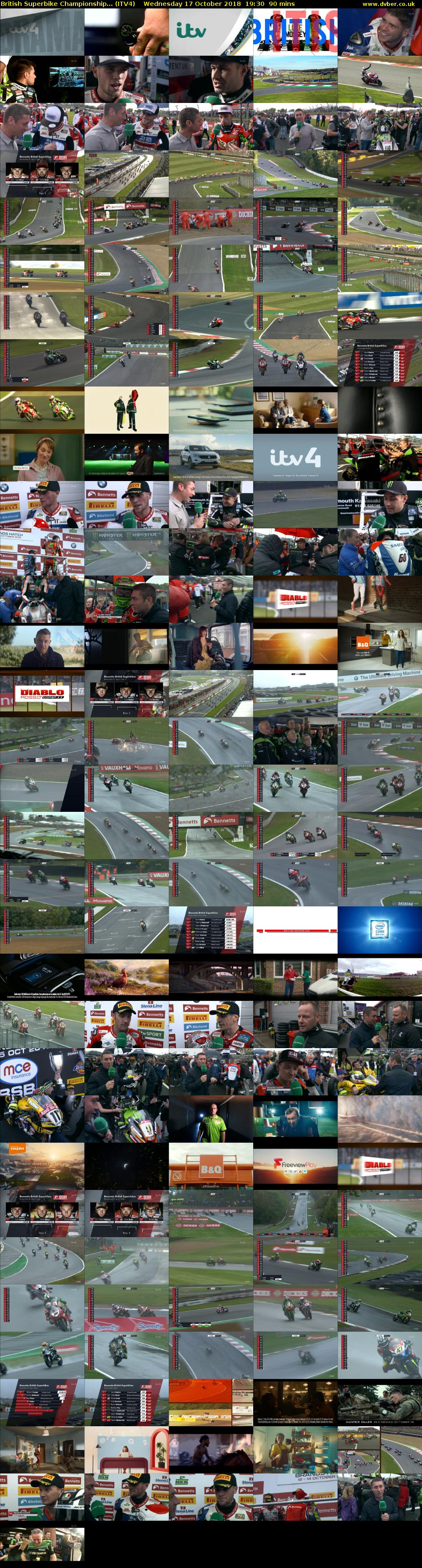 British Superbike Championship... (ITV4) Wednesday 17 October 2018 19:30 - 21:00
