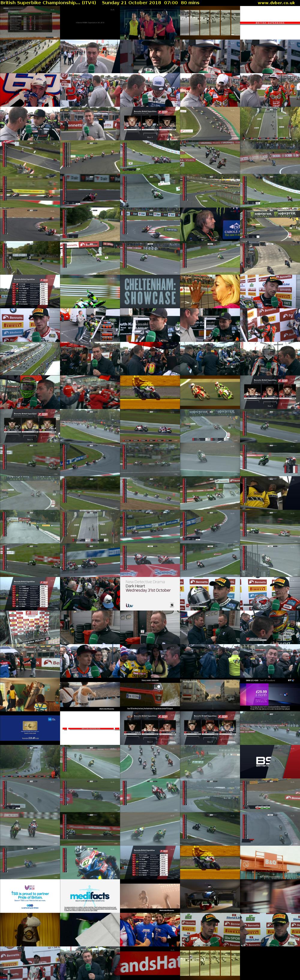 British Superbike Championship... (ITV4) Sunday 21 October 2018 07:00 - 08:20