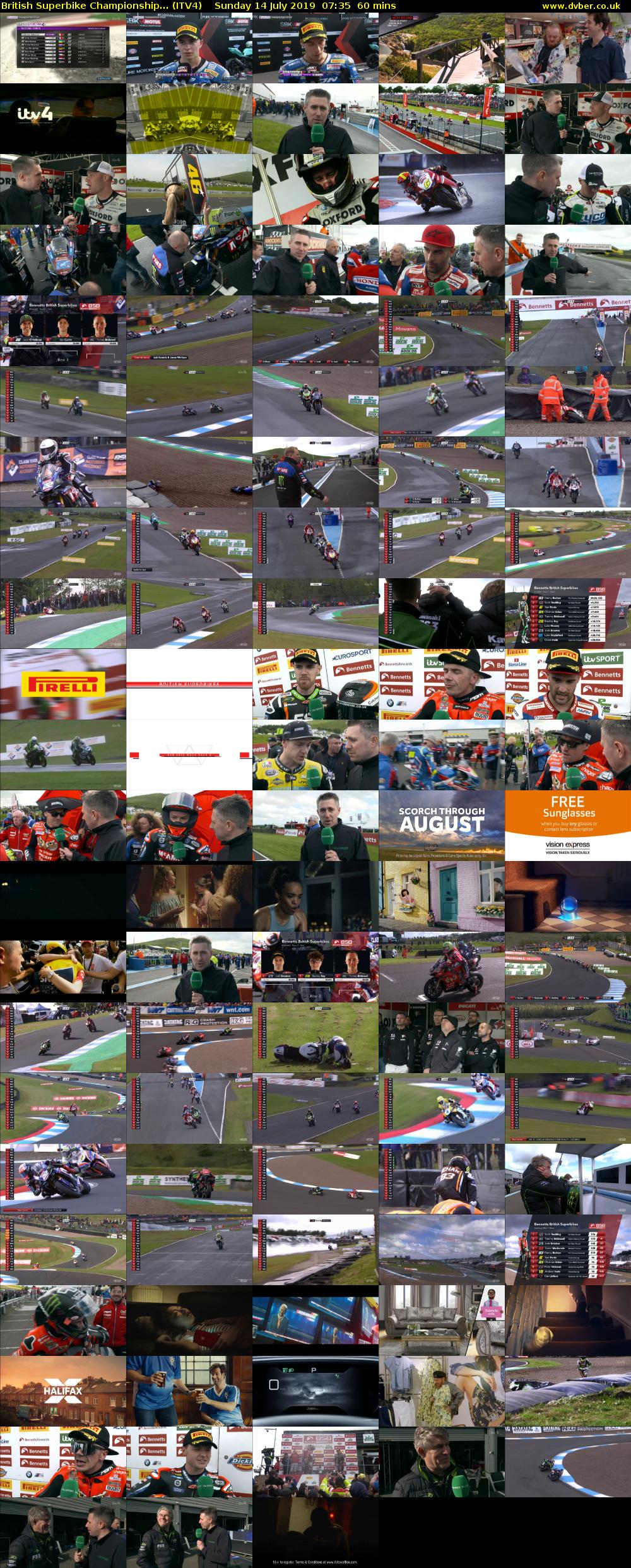 British Superbike Championship... (ITV4) Sunday 14 July 2019 07:35 - 08:35