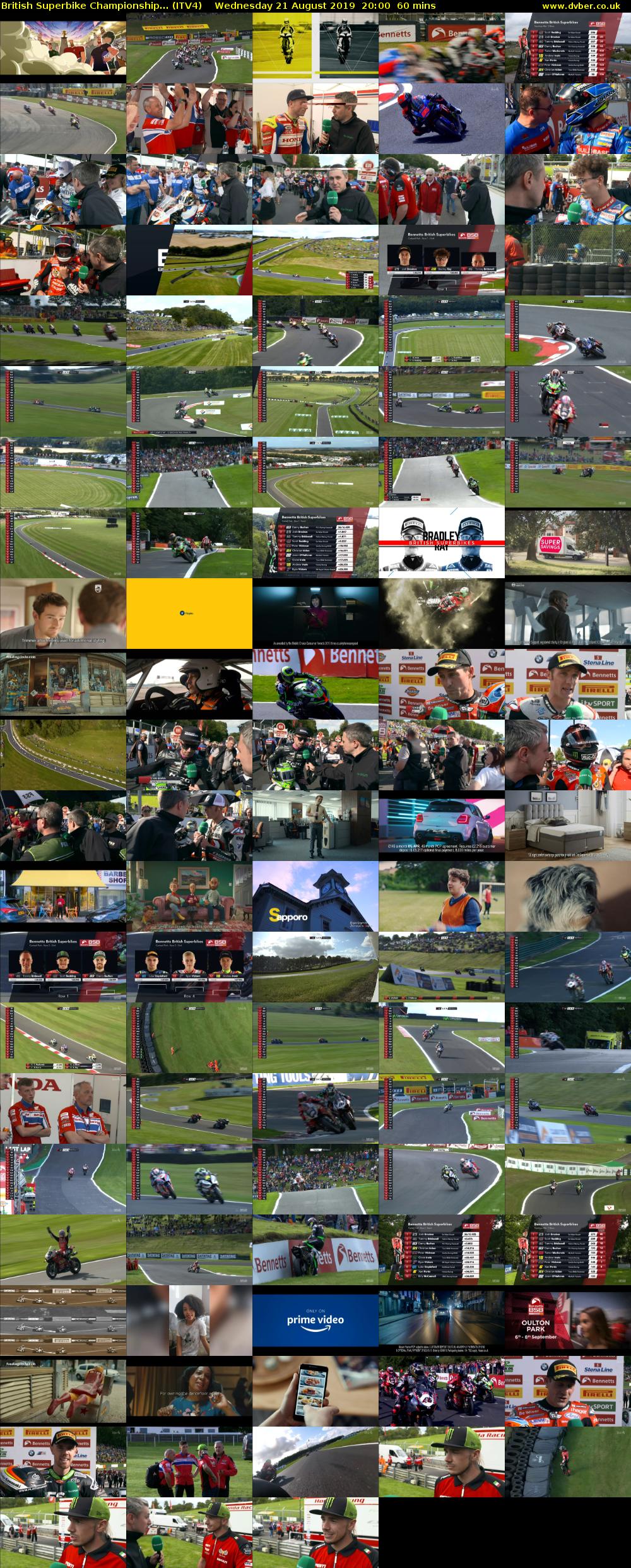 British Superbike Championship... (ITV4) Wednesday 21 August 2019 20:00 - 21:00