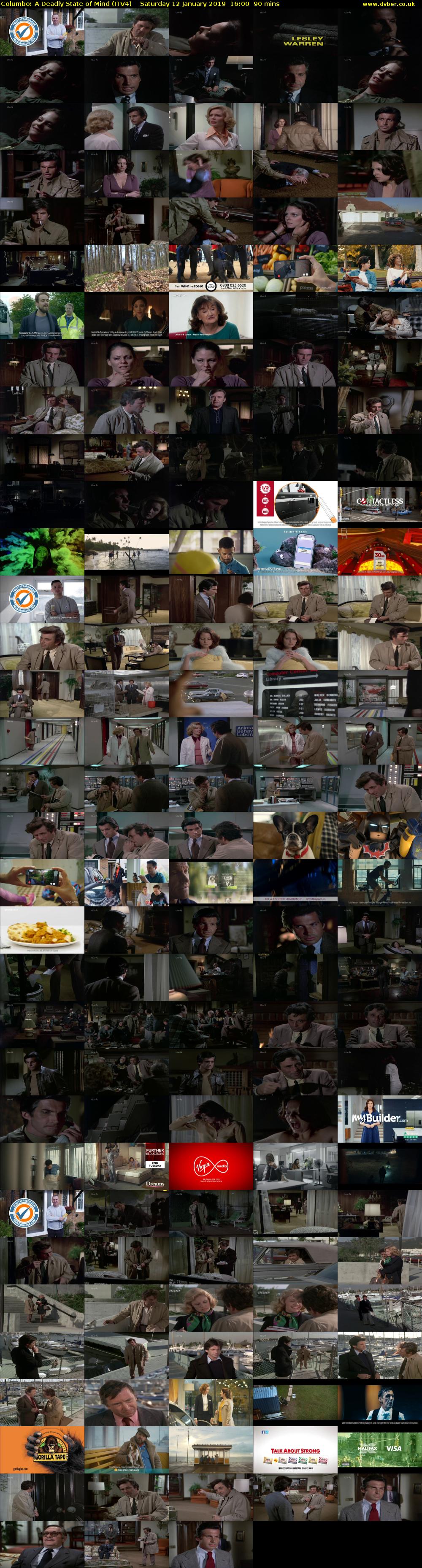 Columbo: A Deadly State of Mind (ITV4) Saturday 12 January 2019 16:00 - 17:30